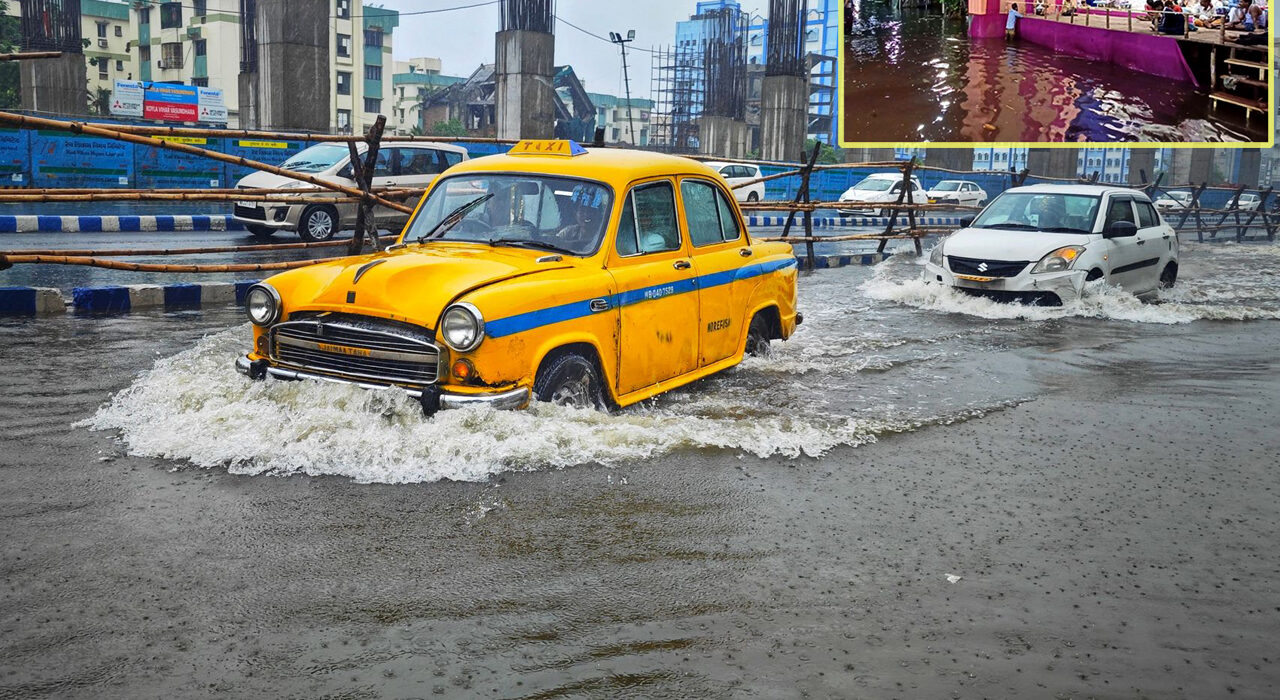 Kolkata Durga Puja flood 2025